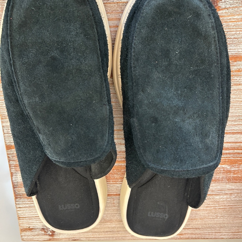 Men's Navy Suede Slip-On Shoes